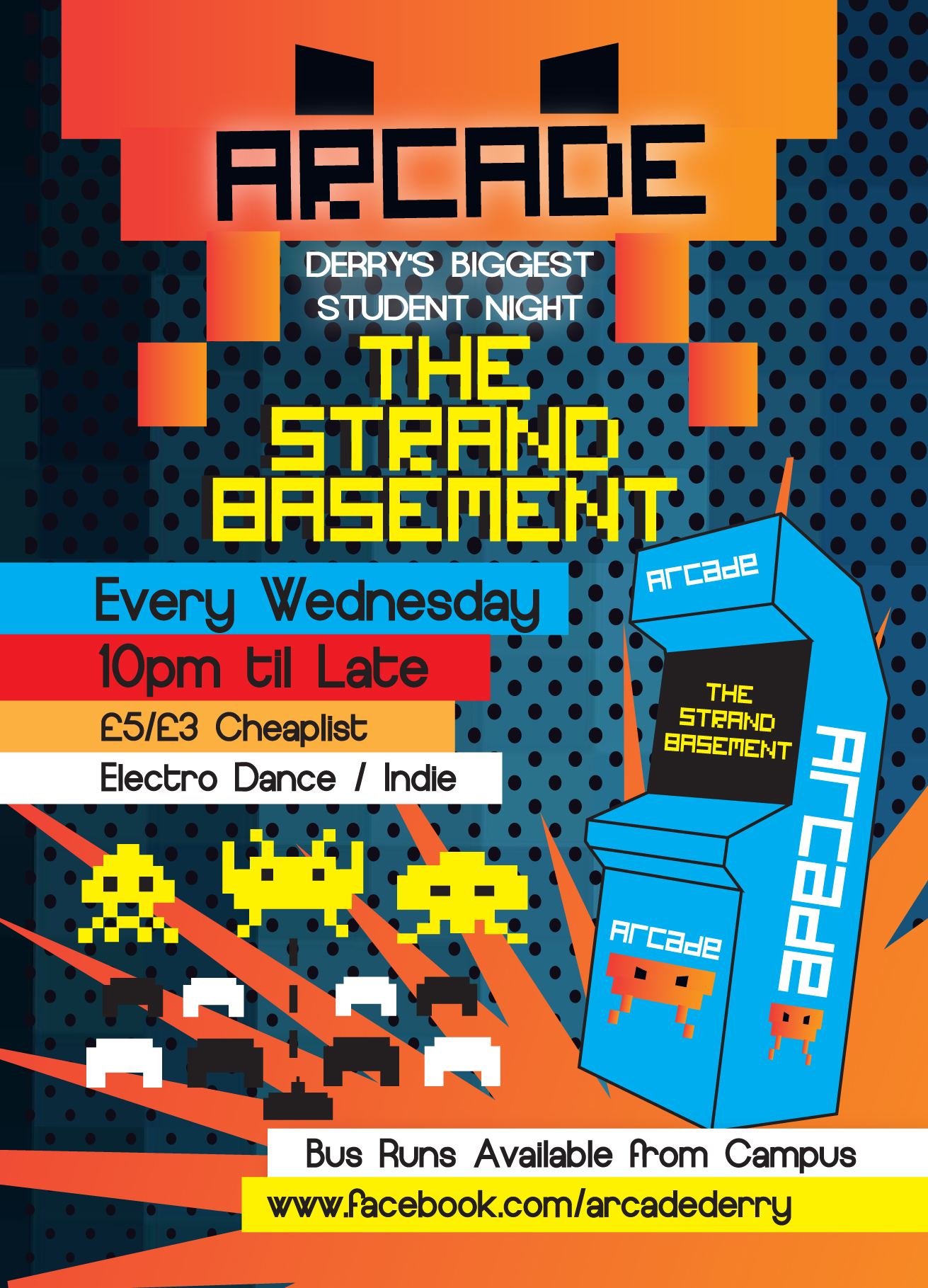 Flyer for Arcade Derry